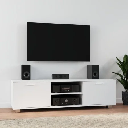Weißer TV-Schrank aus Sperrholz, 120 x 40,5 x 35 cm von vidaXL, TV-Möbel - Ref: Foro24-342622, Preis: 115,70 €, Rabatt: %