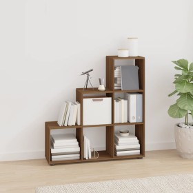 Brown oak plywood ladder-shaped shelf by vidaXL, Bookcases and shelves - Ref: Foro24-342608, Price: 98,12 €, Discount: %