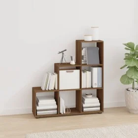 Brown oak plywood ladder-shaped shelf by vidaXL, Bookcases and shelves - Ref: Foro24-342608, Price: 96,21 €, Discount: %
