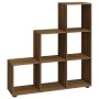 Estantería forma de escalera madera contrachapada roble marrón de vidaXL, Librerías y estanterías - Ref: Foro24-342608, Preci...