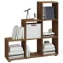 Estantería forma de escalera madera contrachapada roble marrón de vidaXL, Librerías y estanterías - Ref: Foro24-342608, Preci...