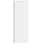 Mueble zapatero madera contrachapada blanco brillo 59x17x169 cm de vidaXL, Zapateros y organizadores de calzado - Ref: Foro24...
