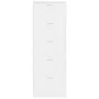 Mueble zapatero madera contrachapada blanco brillo 59x17x169 cm de vidaXL, Zapateros y organizadores de calzado - Ref: Foro24...