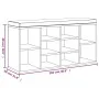 Banco zapatero madera contrachapada blanco brillo 103x30x48 cm by vidaXL, Benches for halls and storage - Ref: Foro24-342611,...