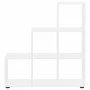 Ladder-shaped shelving made of glossy white plywood by vidaXL, Bookcases and shelves - Ref: Foro24-342605, Price: 84,91 €, Di...