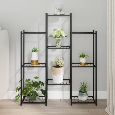 Eisen Blumenständer schwarz 83x25x100 cm von vidaXL, Topfständer - Ref: Foro24-343123, Preis: 53,85 €, Rabatt: %