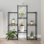 Soporte para flores de hierro negro 83x25x100 cm de vidaXL, Soportes para macetas - Ref: Foro24-343123, Precio: 51,96 €, Desc...