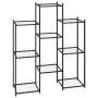 Eisen Blumenständer schwarz 83x25x100 cm von vidaXL, Topfständer - Ref: Foro24-343123, Preis: 53,85 €, Rabatt: %