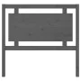 Bettkopfteil aus massivem grauem Kiefernholz, 105,5 x 4 x 100 cm von vidaXL, Kopf- und Fußteile - Ref: Foro24-817927, Preis: ...