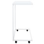 White plywood side table with wheels 55x35x70 cm by vidaXL, Coffee table - Ref: Foro24-343103, Price: 42,51 €, Discount: %