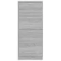 Mueble zapatero madera contrachapada gris Sonoma 59x17x150 cm de vidaXL, Zapateros y organizadores de calzado - Ref: Foro24-3...