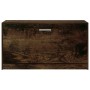 Bank Schuhmacher aus geräucherter Eichen-Sperrholzplatte 80x24x45 cm von vidaXL, Schuhregale und Schuhorganisatoren - Ref: Fo...