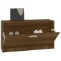 Banco zapatero madera contrachapada marrón roble 80x24x45 cm by vidaXL, Shoe racks and shoe organizers - Ref: Foro24-342646, ...
