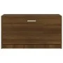 Banco zapatero madera contrachapada marrón roble 80x24x45 cm by vidaXL, Shoe racks and shoe organizers - Ref: Foro24-342646, ...