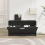 Black plywood shoe bench 80x24x45 cm by vidaXL, Shoe racks and shoe organizers - Ref: Foro24-342641, Price: 72,68 €, Discount: %