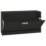 Black plywood shoe bench 80x24x45 cm by vidaXL, Shoe racks and shoe organizers - Ref: Foro24-342641, Price: 72,68 €, Discount: %