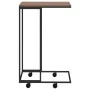 Black plywood side table with wheels 40x30x63.5 cm by vidaXL, Coffee table - Ref: Foro24-343096, Price: 32,98 €, Discount: %