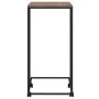 Black plywood side table with wheels 40x30x63.5 cm by vidaXL, Coffee table - Ref: Foro24-343096, Price: 32,98 €, Discount: %