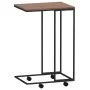 Black plywood side table with wheels 40x30x63.5 cm by vidaXL, Coffee table - Ref: Foro24-343096, Price: 32,98 €, Discount: %