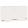 Schuhbank aus glänzend weißem Sperrholz, 80 x 24 x 45 cm von vidaXL, Schuhregale und Schuhorganisatoren - Ref: Foro24-342643,...