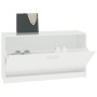 Glossy white plywood shoe bench 80x24x45 cm by vidaXL, Shoe racks and shoe organizers - Ref: Foro24-342643, Price: 72,58 €, D...