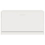 Glossy white plywood shoe bench 80x24x45 cm by vidaXL, Shoe racks and shoe organizers - Ref: Foro24-342643, Price: 72,58 €, D...