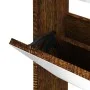 Schuhschrank und Spiegel mit 3 Ebenen in geräucherter Eiche, 63x17x102,5 cm. von vidaXL, Schuhregale und Schuhorganisatoren -...