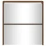 Shoe cabinet with mirror 2 levels brown oak 63x17x67 cm by vidaXL, Shoe racks and shoe organizers - Ref: Foro24-342634, Price...