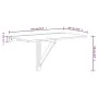 Mesa de pared plegable contrachapada gris Sonoma 100x60x56 cm de vidaXL, Mesas plegables - Ref: Foro24-342651, Precio: 65,17 ...