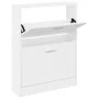 White plywood shoe cabinet 59x17x81 cm by vidaXL, Shoe racks and shoe organizers - Ref: Foro24-342534, Price: 82,16 €, Discou...