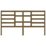 Cabecero de cama madera maciza de pino marrón miel 206x4x104 cm de vidaXL, Cabeceros y pies de cama - Ref: Foro24-818163, Pre...