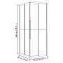 Cabina de ducha ESG esmerilado negro 90x70x180 cm de vidaXL, Puertas de ducha - Ref: Foro24-151858, Precio: 334,19 €, Descuen...