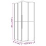 ESG Duschkabine schwarz matt 90x70x180 cm von vidaXL, Duschtüren - Ref: Foro24-151858, Preis: 342,13 €, Rabatt: %