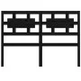 Solid black pine wood bed headboard 205.5x4x100 cm by vidaXL, Headboards and footboards - Ref: Foro24-818064, Price: 38,27 €,...