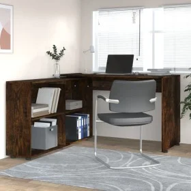 Smoked Oak Plywood Corner Desk by vidaXL, Desks - Ref: Foro24-342662, Price: 166,62 €, Discount: %