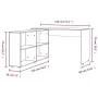 Eckschreibtisch aus geräuchertem Eichensperrholz von vidaXL, Schreibtische - Ref: Foro24-342662, Preis: 166,62 €, Rabatt: %
