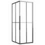 Cabina de ducha ESG semiesmerilado negro 80x70x180 cm de vidaXL, Puertas de ducha - Ref: Foro24-151852, Precio: 248,00 €, Des...
