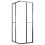Cabina de ducha ESG semiesmerilado negro 80x70x180 cm de vidaXL, Puertas de ducha - Ref: Foro24-151852, Precio: 248,00 €, Des...