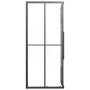 Cabina de ducha ESG semiesmerilado negro 80x70x180 cm de vidaXL, Puertas de ducha - Ref: Foro24-151852, Precio: 248,00 €, Des...