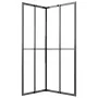 Cabina de ducha ESG semiesmerilado negro 80x70x180 cm de vidaXL, Puertas de ducha - Ref: Foro24-151852, Precio: 248,00 €, Des...