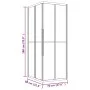 Cabina de ducha ESG semiesmerilado negro 80x70x180 cm de vidaXL, Puertas de ducha - Ref: Foro24-151852, Precio: 248,00 €, Des...