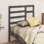 Bettkopfteil aus massivem grauem Kiefernholz, 96 x 4 x 104 cm von vidaXL, Kopf- und Fußteile - Ref: Foro24-818122, Preis: 30,...