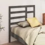 Bettkopfteil aus massivem grauem Kiefernholz, 96 x 4 x 104 cm von vidaXL, Kopf- und Fußteile - Ref: Foro24-818122, Preis: 25,...