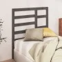 Bettkopfteil aus massivem grauem Kiefernholz, 96 x 4 x 104 cm von vidaXL, Kopf- und Fußteile - Ref: Foro24-818122, Preis: 25,...