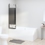 Folding shower screen with 3 black ESG panels 130x130 cm by vidaXL, shower doors - Ref: Foro24-151864, Price: 165,82 €, Disco...