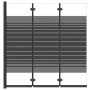 Folding shower screen with 3 black ESG panels 130x130 cm by vidaXL, shower doors - Ref: Foro24-151864, Price: 173,97 €, Disco...