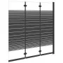 Folding shower screen with 3 black ESG panels 130x130 cm by vidaXL, shower doors - Ref: Foro24-151864, Price: 173,97 €, Disco...
