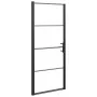 Puerta de ducha vidrio semiesmerilado negro 81x195 cm de vidaXL, Puertas de ducha - Ref: Foro24-151865, Precio: 197,69 €, Des...