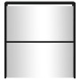 Shoe cabinet with mirror 2 levels black 63x17x67 cm by vidaXL, Shoe racks and shoe organizers - Ref: Foro24-342629, Price: 97...
