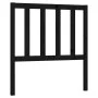 Cabecero de cama madera maciza de pino negro 96x4x100 cm de vidaXL, Cabeceros y pies de cama - Ref: Foro24-817724, Precio: 20...